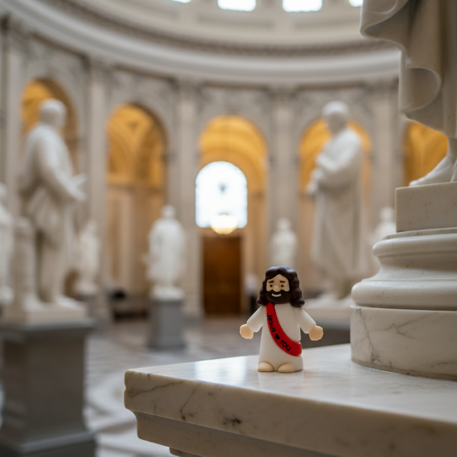 Tiny Jesus: O Fenômeno Viral do TikTok que Invadiu o Capitólio dos EUA | Mini Jesus