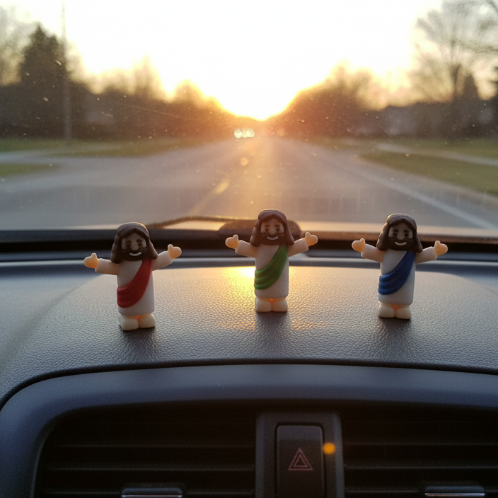 Um (01) Mini Jesus Miniatura Braços Levantados | Boneco Jesus Decoração Lembrancinha Religiosa Tiny Jesus