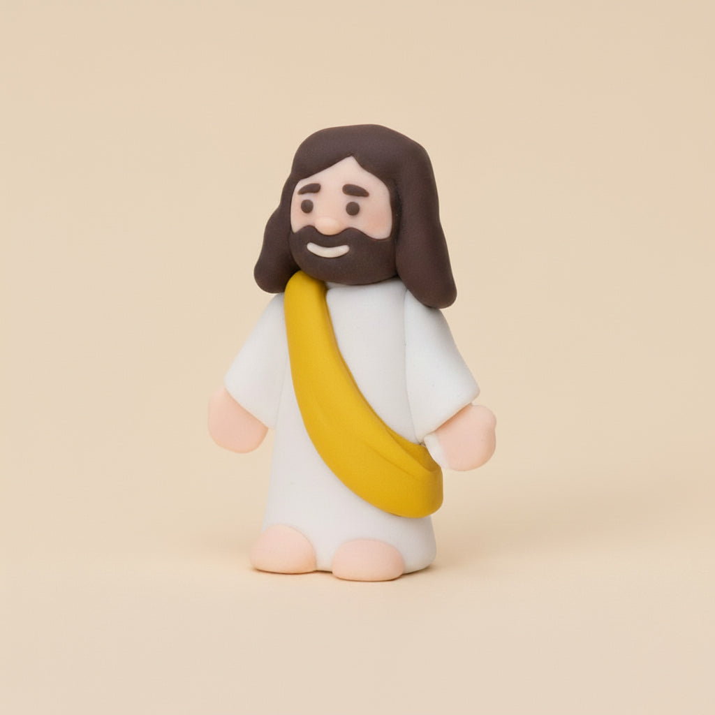 Um (01) Mini Jesus Miniatura Sem Escrita | Boneco Jesus Decoração Lembrancinha Religiosa Tiny Jesus