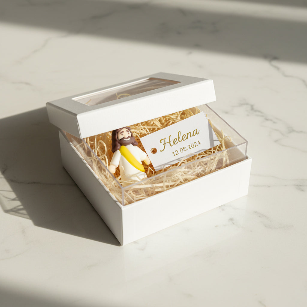 Um (01) Mini Jesus Miniatura Sem Escrita | Boneco Jesus Decoração Lembrancinha Religiosa Tiny Jesus